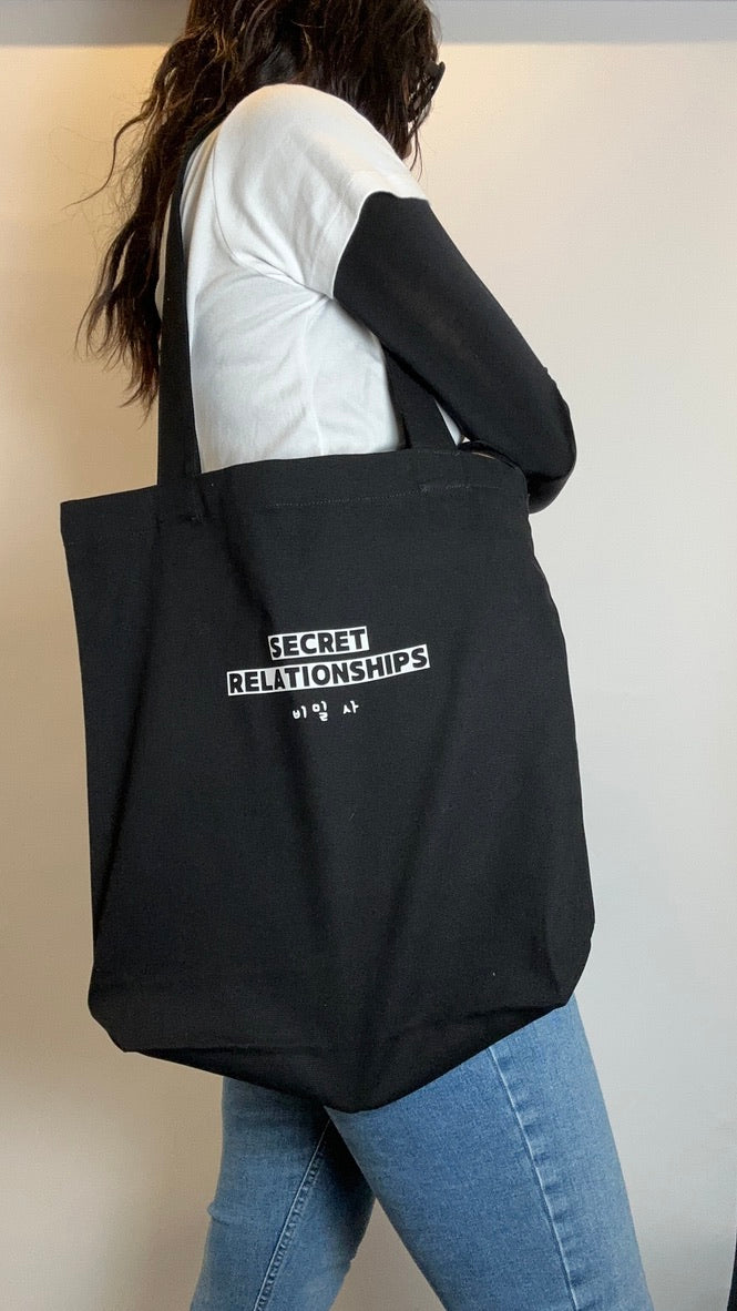 secret relationships korean bl tote bag
